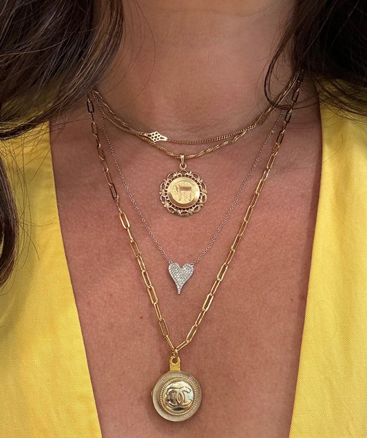 Chanel button necklace 1